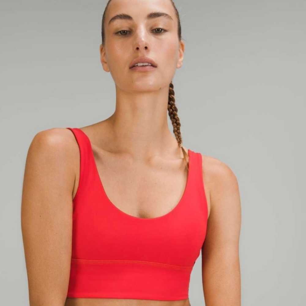 Lululemon Reversible Align Sports Bra Sz 10 Cayenne Carnation Red *Light Support